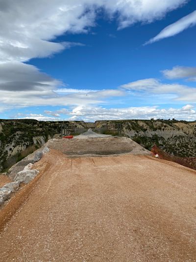 Obras en Viaducto Rambla Perea en Baños de Mula